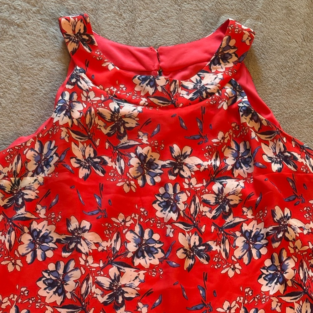 NWT Alyx Sleeveless Floral Red Purple Top Women’s Size XL - Picture 2 of 8